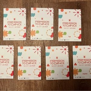 BTS Photocard Set Permission to Dance Las Vegas MGM Grand (x3)